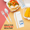 Value+ 6-Piece Medium Heavy Meal Kit Disposable Cutlery (F/K/TS/N/S&P) - 500 Pack, White