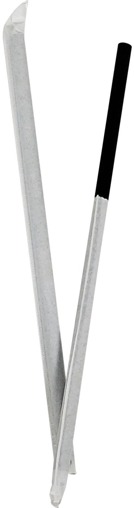 Value+ - 8'' Milkshake Straws – White - Plastic - 6 mm