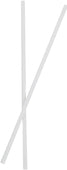 Value+ - 10'' Ind. Wrapped Milkshake Straws – White – Plastic - 6 mm