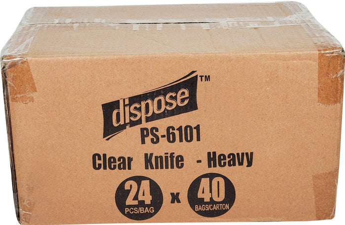 CLR - Dispose - Knife - Plastic - Clear - Heavy