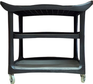 Spartano - X-Large ( 111*52*94 cm) 3 Shelf Trolley, Black - 4901