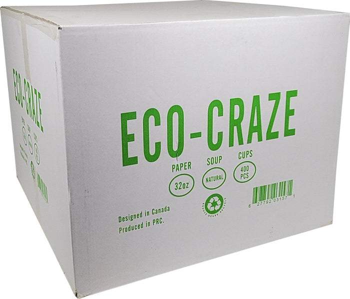 Eco-Craze - 32oz Paper Soup Bowl - Kraft