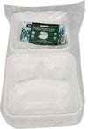 Eco-Craze - 8X8X3 - 3 Compartment Bagasse Clamshell