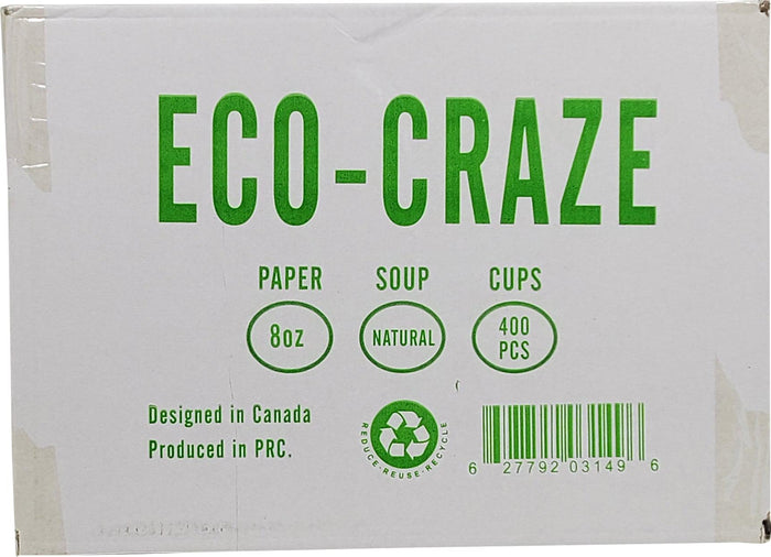 Eco-Craze - 8oz Paper Soup Bowl - Kraft