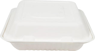 Eco-Craze - 9X9 Bagasse Clamshell Container