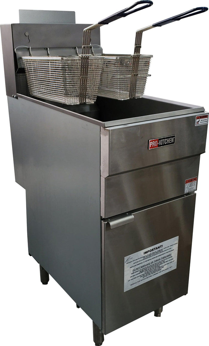 Pro-Kitchen - Gas Deep Fryer - 90k BTU, 35lbs - GF90N