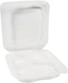 Genpak Clover Hinged Container XL Clear 9.25x9.65x3-3 Comp. CLX399
