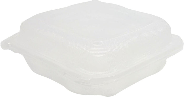 CLR - Genpak Clover - Hinged Container Extra Large - Clear Cont. 9.25x9.65x3 - CLX199-CL