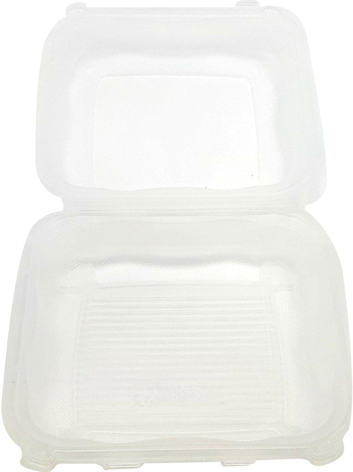 CLR - Genpak Clover - Hinged Container Extra Large - Clear Cont. 9.25x9.65x3 - CLX199-CL