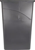 Globe - 23 Gallon - Black - Slim Jim Garbage Containers