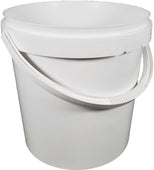 Hoffmann - Pail w/Plastic Handle - White 11 L - PR11L