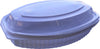 CLR - Value+ - 16WC - Oval Container - 15oz - White w/Clear Lid