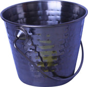 Pro-Kitchen - 82347C - 15oz Mini Pail - SS - Hammered Finish