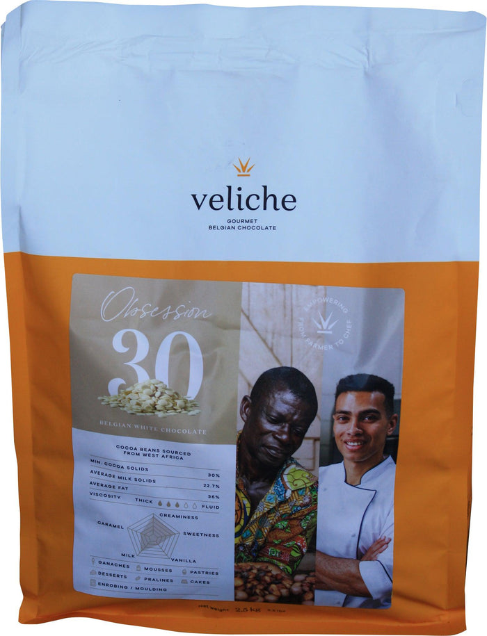 Veliche - White Chocolate Callets - 30%