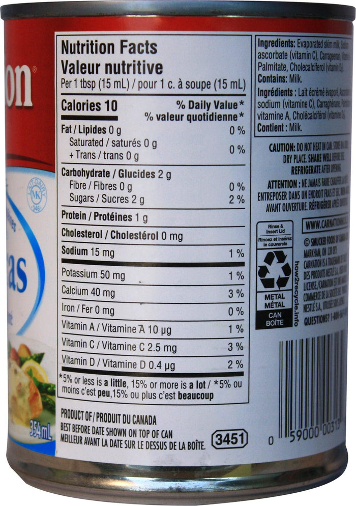 Carnation - Evaporated Milk - Fat Free
