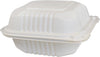 Value+/ Eco- Craze - MFPP Clamshell Container - 6x6x3 - White