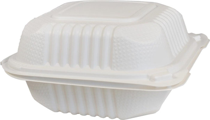 Eco-Craze MFPP Clamshell Container 6x6x2.6