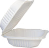 Value+/ Eco- Craze - MFPP Clamshell Container - 6x6x3 - White