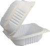 Eco-Craze - MFPP Clamshell Container - 5x5 - 1 Comp. - White