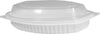 CLR - Value+ - 12WC - Oval Container - 12oz - White w/Clear Lid