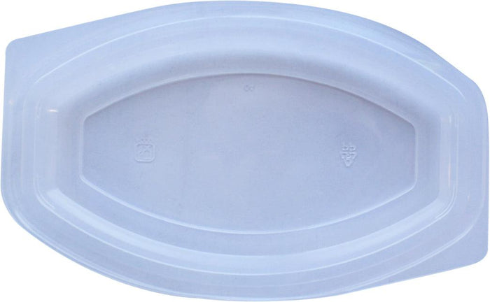 Value+ - 28WC - Oval Container - 28oz - White w/Clear Lid