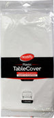 Neatiffy Plastic Table Cover - 84” Round, White
