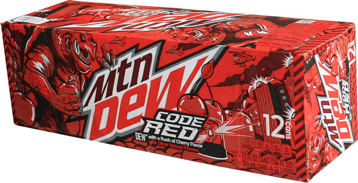 Mountain Dew - Code Red - Cans