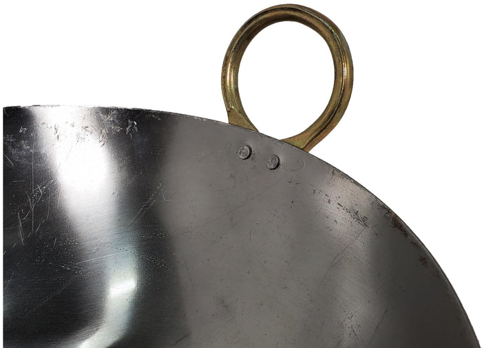 XC - Iron Wok (Kadai) - Flat Bottom #14 (34cm)