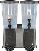 22L Rectangular Twin Beverage Dispenser - Plastic