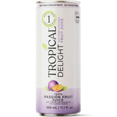 Tropical Delight 100% Passion Fruit Juice Cans (No Sugar Added) - 330mL