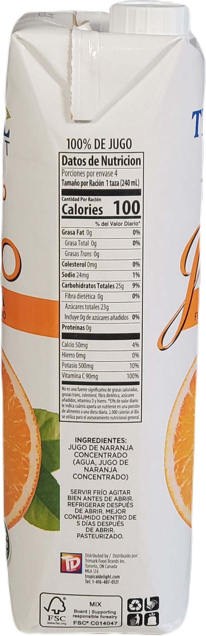 VSO - Tropical Delight - Juice - Orange - Tetra
