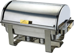 CLR - Kesgi - Chafing Dish - Hinged Lid - Gold Handles - LS-RF900