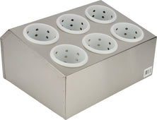 Pro-Kitchen Cutlery Organizer with Plastic Holders - 6 Slots