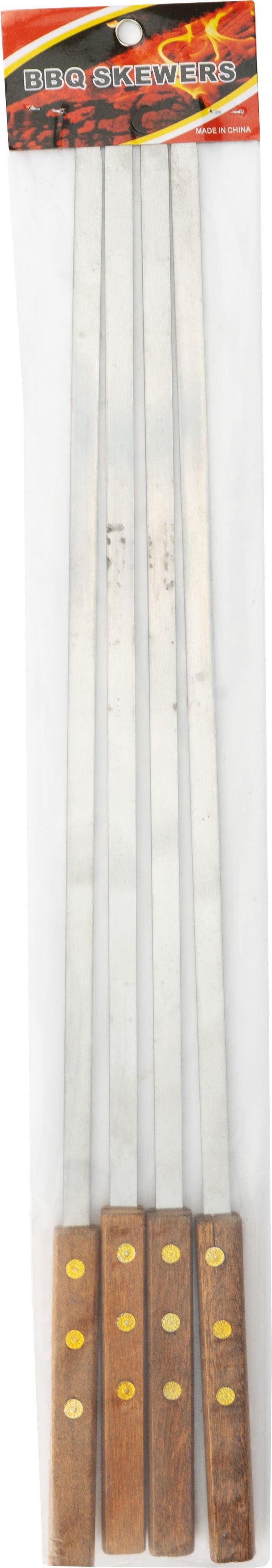 BBQ Skewers - SS W/Wood Handle (53x1 cm)
