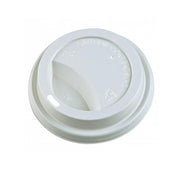 Morning Dew - Dome Sip Lid for 8 oz Tall Hot Paper Cups - White - 8DL-W