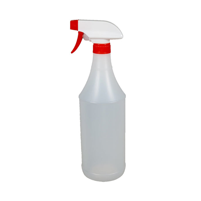 M2 - 32oz Round Spray Bottle w Red/Trigger