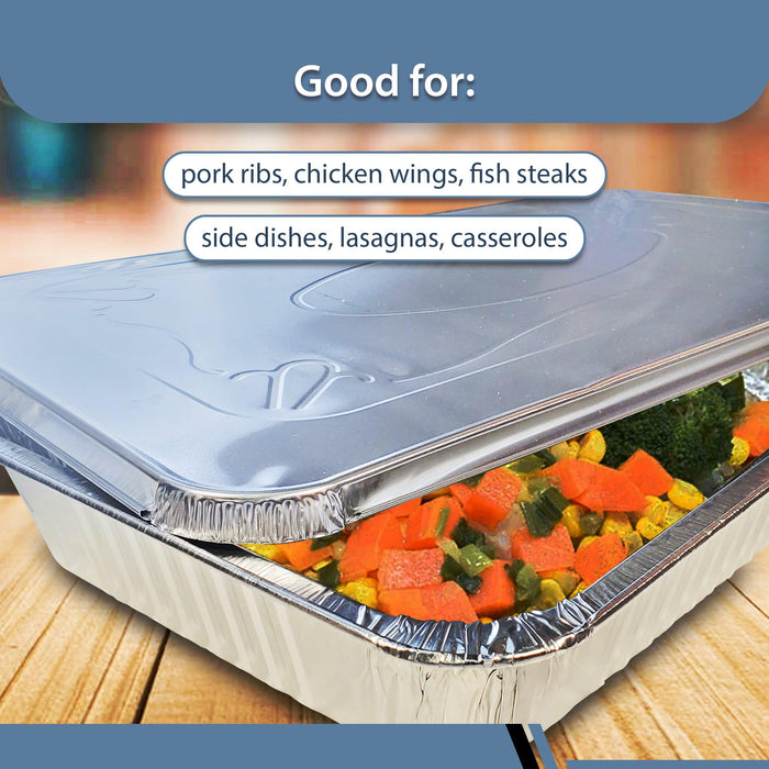 Can Foil - Half Size Deep Tray - Aluminum