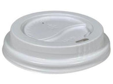 CLR - Eco-Craze/E2E White Dome Lids for 10-24oz Hot Cup