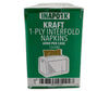 Mayfair - 1 ply Interfold Napkins 1/4 Fold - Kraft - INAP01K