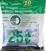 Plastic Coin Wrapper for $0.25 Coins