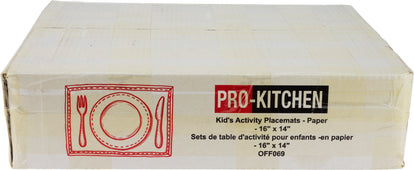 Kid's Activity Placemats - Paper - 16