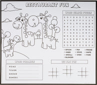 Kid's Activity Placemats - Paper - 16