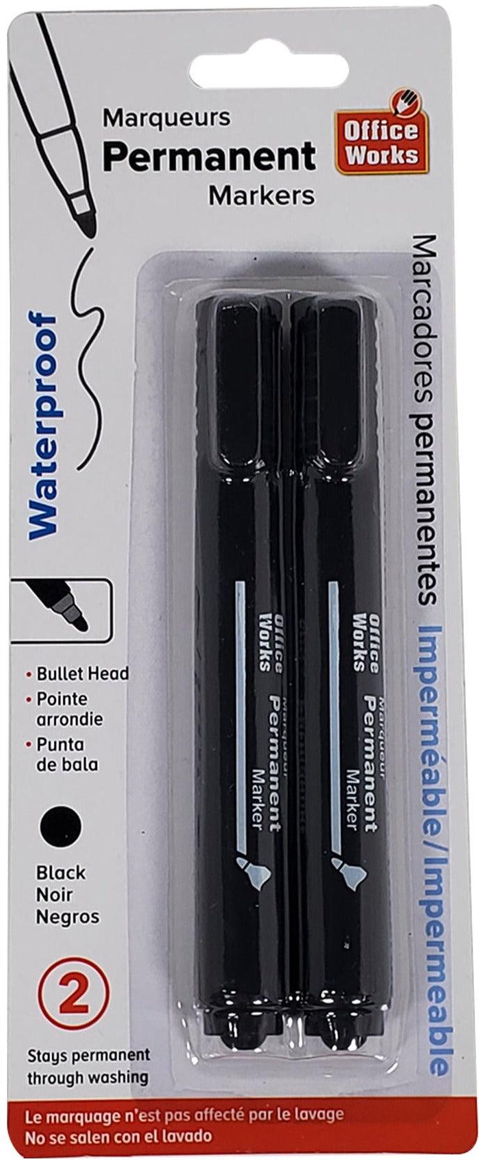 Office Works - 2-Pk Permanent Marker