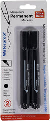 Office Works - 2-Pk Permanent Marker