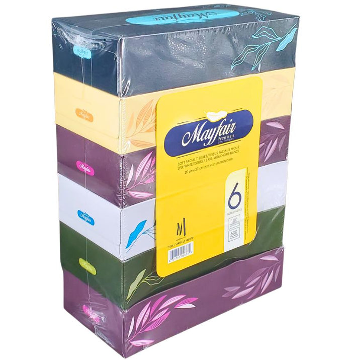 Mayfair - 2ply White Facial Tissue- 100 shts. - 5672