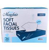 Mayfair - 2ply White Facial Tissue- 100 shts. - 5672