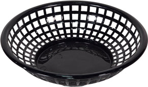 CLR - Plastic Fast Food Basket - Round - Black - AB-220