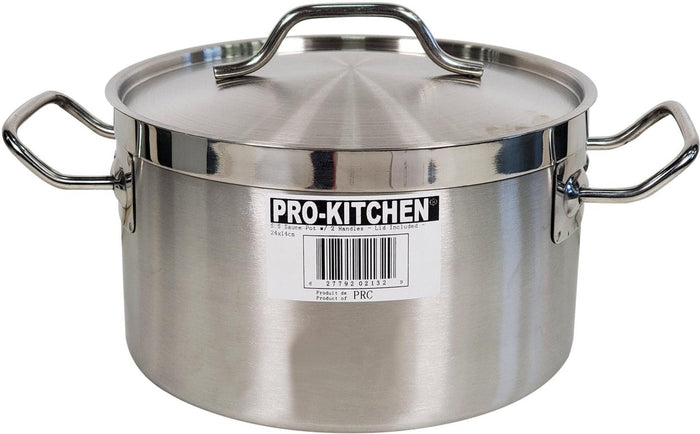 Pro-Kitchen - 24x14cm (6L) Sauce Pot & Lid - SS