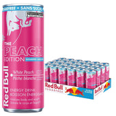 Red Bull - White Peach - Sugar Free - Cans