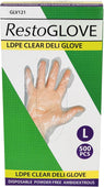 Essentials - LDPE Clear Deli Glove - Large